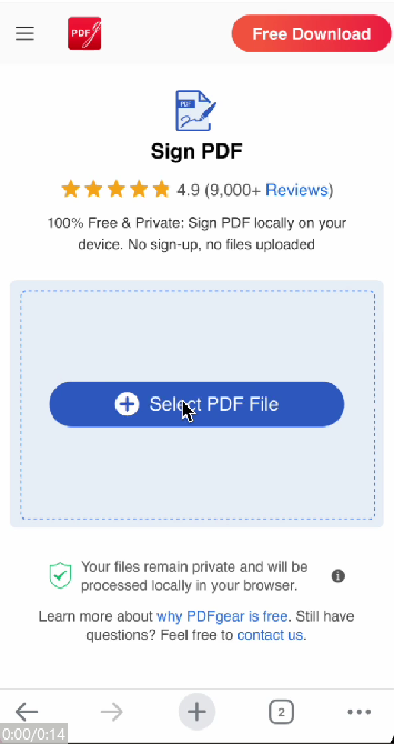 Sign PDF on iPhone for Free